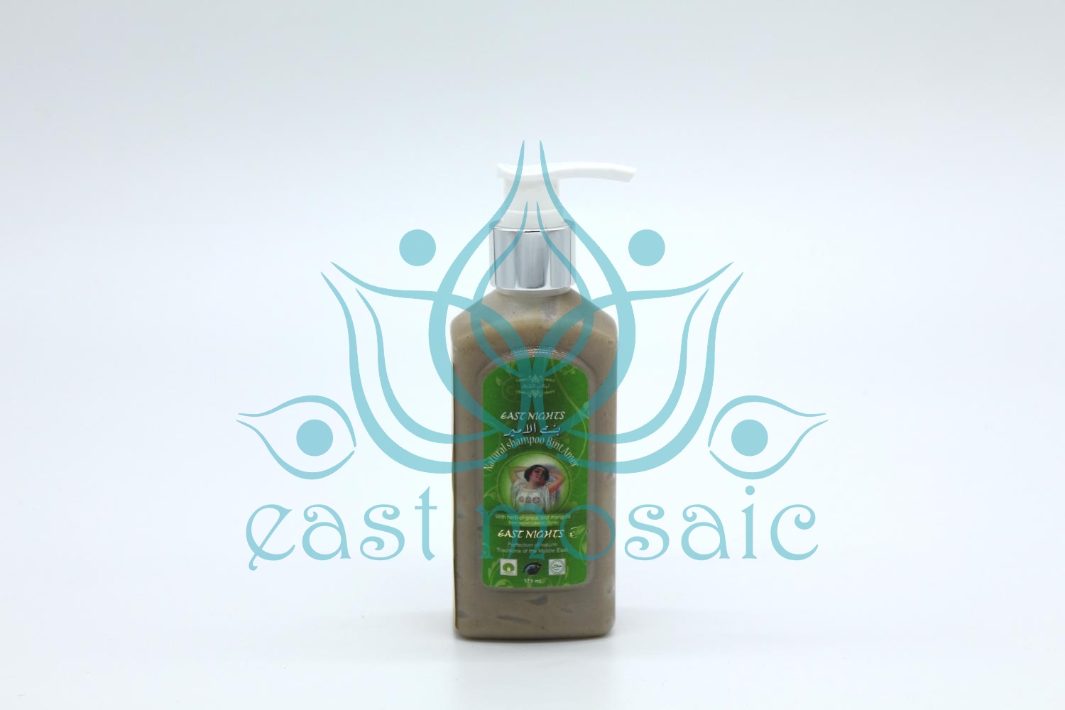 Органический шампунь для ломких и поврежденных волос Bint Amer «Дочь властителя» с маслами руты душистой и бархатцев