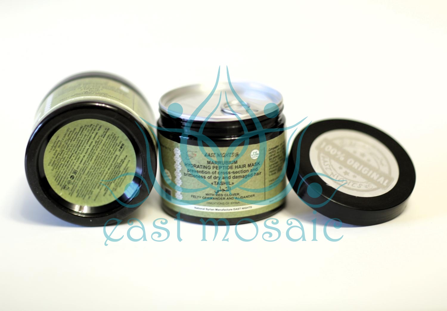 Шандровая гидратирующая пептидная маска для волос предотвращение сечения и ломкости сухих и поврежденных волос с клевером красным, дубровником полевым и смирнией TASHIL «Преображение»